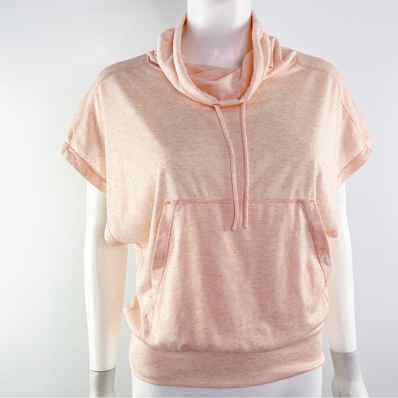 Prana Tops - prAna Women's Peach Orange Short Sleeve Cowl Neck Sporty T-Shirt Top Size XS